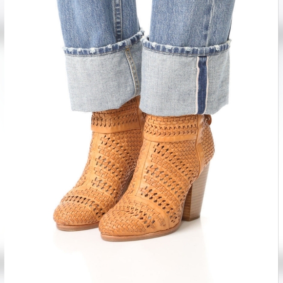 NWT Rag&Bone Leather Newbury Bootie Boot Tan/Lt.Brown sz 11 - Picture 11 of 12